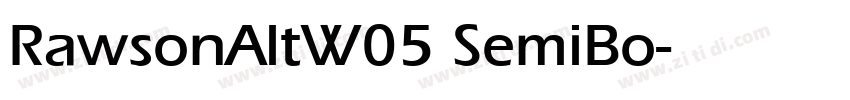 RawsonAltW05 SemiBo字体转换